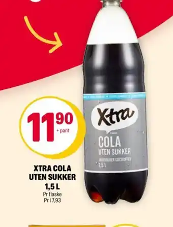 Coop Extra Xtra Cola Uten Sukker 1.5L tilbud