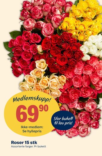Coop Extra Roser 15 stk tilbud