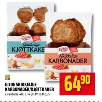 Coop Obs Gilde Skikelige Karbonader/Kjøttkaker tilbud
