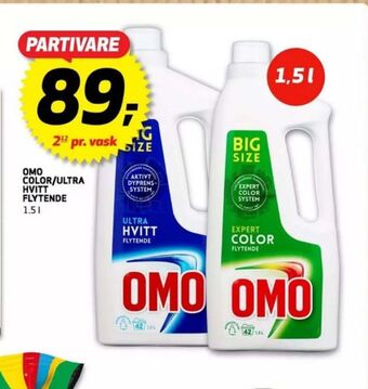 Bunnpris Omo vaskemiddel-flytende tilbud