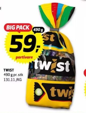 Bunnpris Twist konfekt tilbud