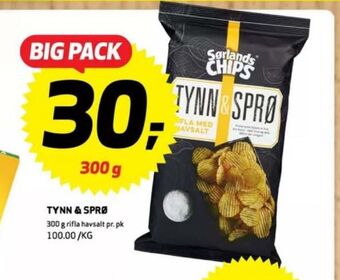 Bunnpris Sørlandschips chips tilbud