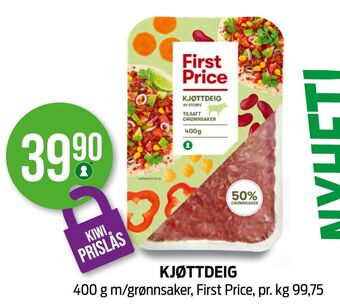 Kiwi First price kjøttdeig tilbud