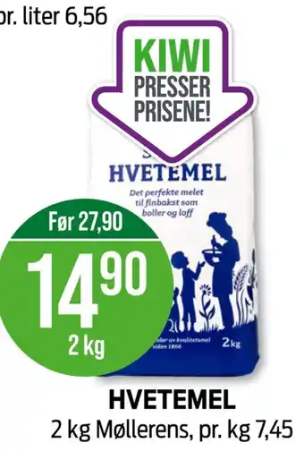 Kiwi Møllerens hvetemel tilbud