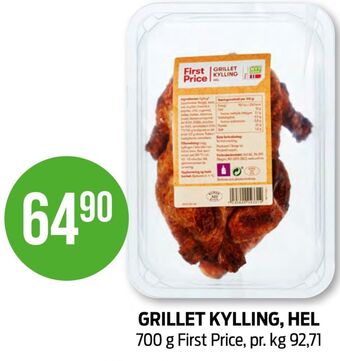 Kiwi First price kylling tilbud