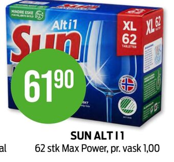 Kiwi Sun maskinoppvask - tabs tilbud