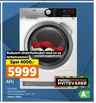 POWER Vaskemaskin t7dsl846e tilbud