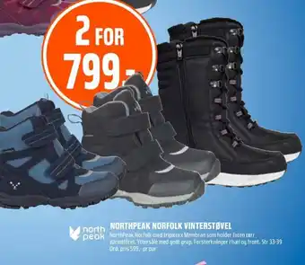 Coop Obs Northpeak Norfolk Vinterstøvel tilbud