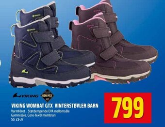 Coop Obs Viking Wombat GTX Vinterstøvler Barn tilbud