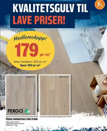 Coop Obs Pergo Laminatgulv Long Plank tilbud