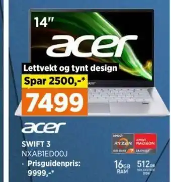 POWER Acer Swift 3 NXAB1ED00J tilbud