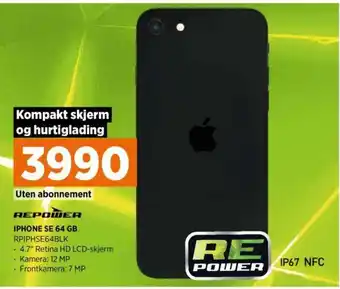 POWER Repower Iphone SE 64 GB tilbud