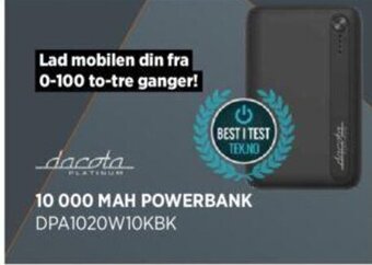 POWER 10 000 MAH Powerbank tilbud