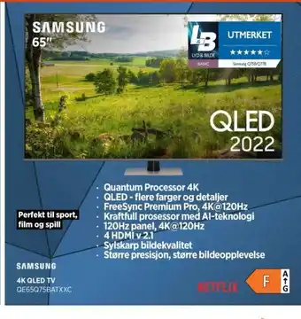 POWER Samsung 65" 4K QLED TV tilbud