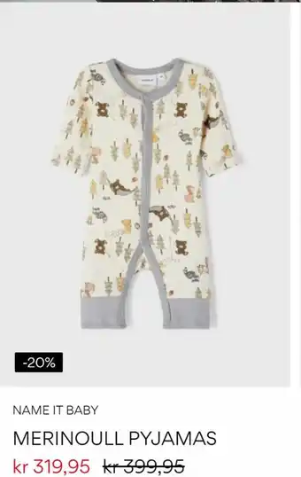 Name It Merinoull Pyjamas tilbud