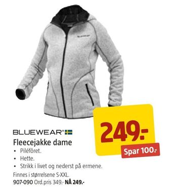 Jula Fleecejakke dame tilbud