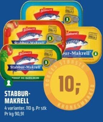 Coop Obs Stabbur Makrell tilbud