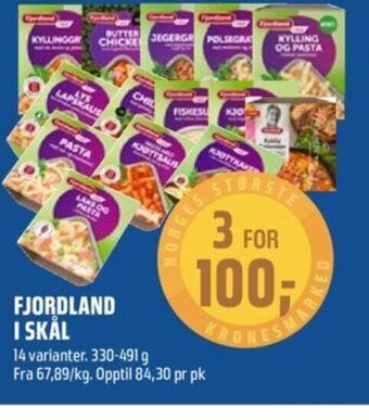 Coop Obs Fjordland I Skål tilbud