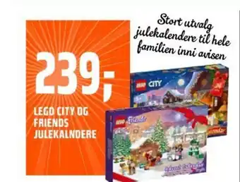 Coop Obs Lego City Og Friends Julekalndere tilbud