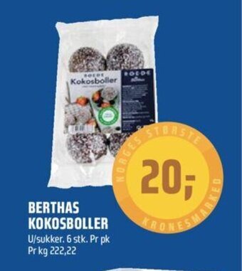 Coop Obs Berthas Kokosboller tilbud
