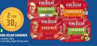 Coop Obs King Oscar Sardiner tilbud