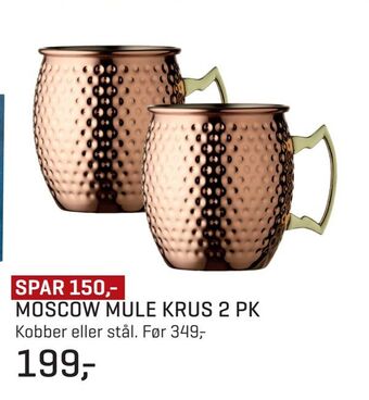 Jernia Moscow mule krus 2 pk tilbud