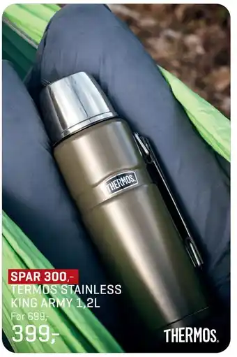 Jernia Termos stainless king army 1,2l tilbud