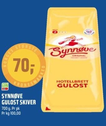 Coop Obs Synnøve Gulost Skiver tilbud
