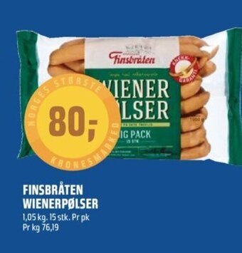 Coop Obs Finsbråten Wienerpølser tilbud