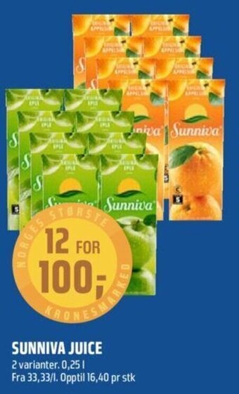 Coop Obs Sunniva Juice tilbud