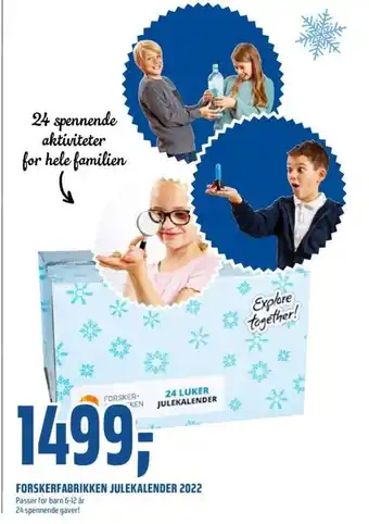 Coop Obs Forskerfabrikken Julekalender 2022 tilbud