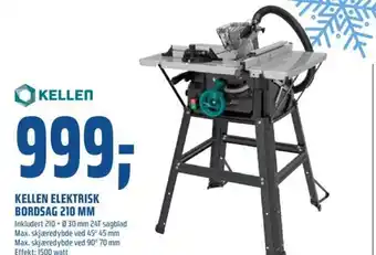 Coop Obs Kellen Elektrisk Bordsag 210 mm tilbud