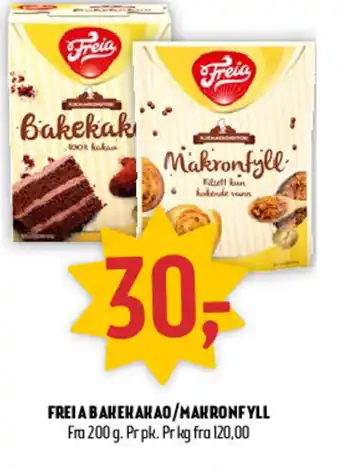 Coop Prix Freia Bakekakao / Makronfyll tilbud