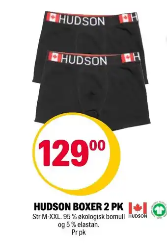 Coop Extra Hudson Boxer 2 pk tilbud