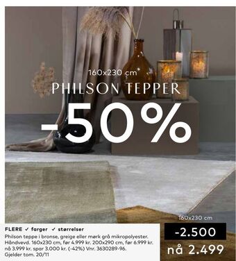 Skeidar Philson tepper tilbud