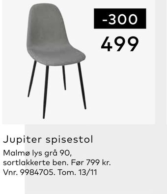 Skeidar Jupiter spisestol tilbud