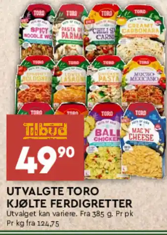 Coop Mega Utvalgte Toro Kjølte Ferdigretter tilbud