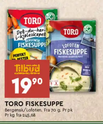 Coop Mega Toro Fiskesuppe tilbud