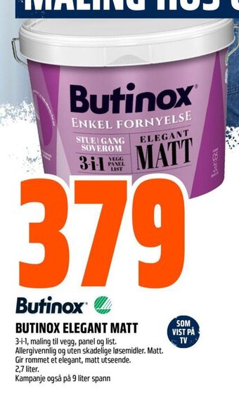 Obs Bygg Butinox Elegant Matt tilbud
