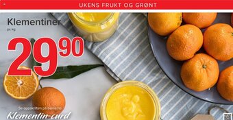 Spar Klementiner tilbud