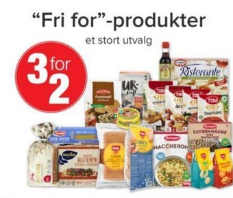 Spar "Fri For" Produkter tilbud