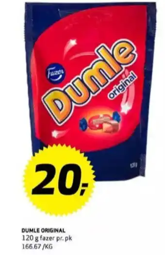 Bunnpris Dumle sjokoladepose tilbud