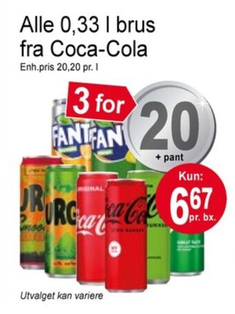 Joker Coca-cola brus tilbud