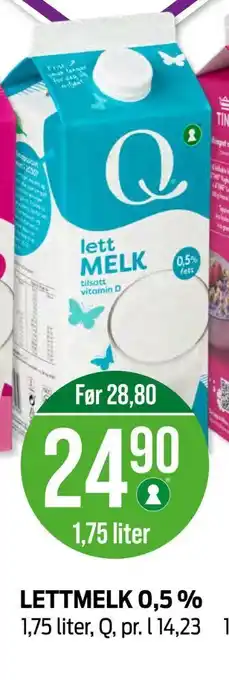 Kiwi Q lettmelk tilbud