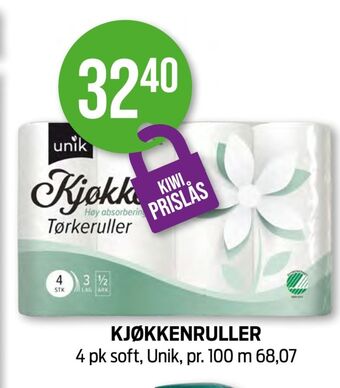 Kiwi Unik tørkerull tilbud