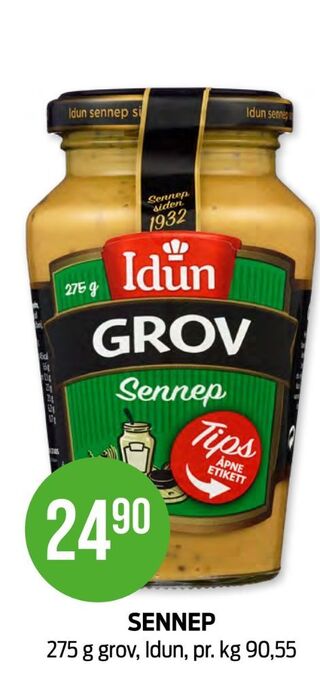 Kiwi Idun sennep tilbud