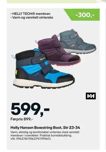 XXL Sport Helly hansen bowstring boot, str 23-34 tilbud
