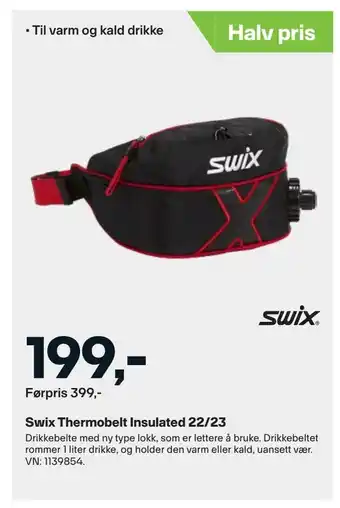 XXL Sport Swix thermobelt insulated 22/23 tilbud
