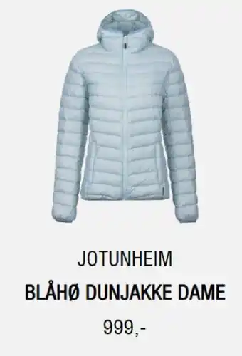 Sport 1 Jotunheim Blåhø Dunjakke Dame tilbud