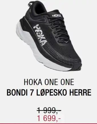 Sport 1 Hoka One One Bondi 7 Løpesko Herre tilbud